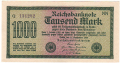 Germany 1 1000 Mark, 15. 9.1922